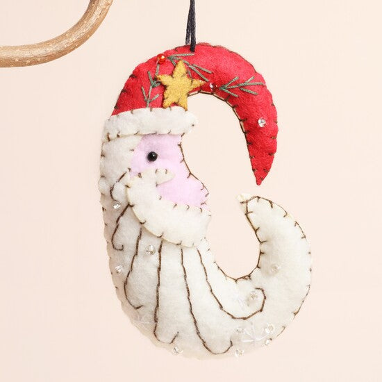 Felt Father Christmas Hanging Decoration