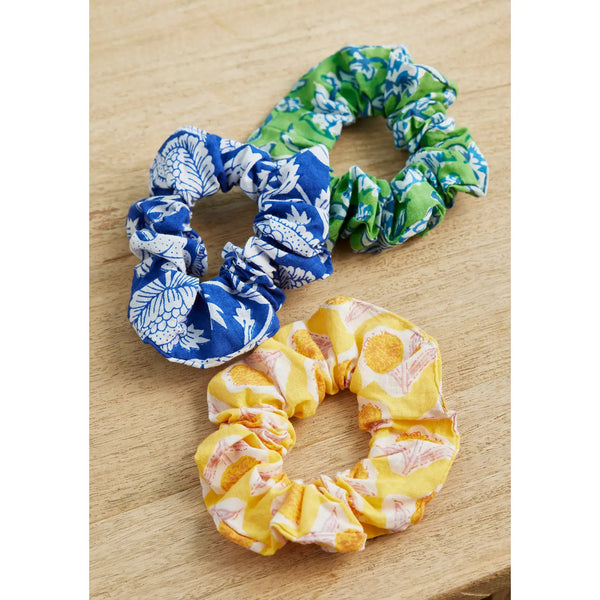 Block Print Scrunchie - Mixed Prints