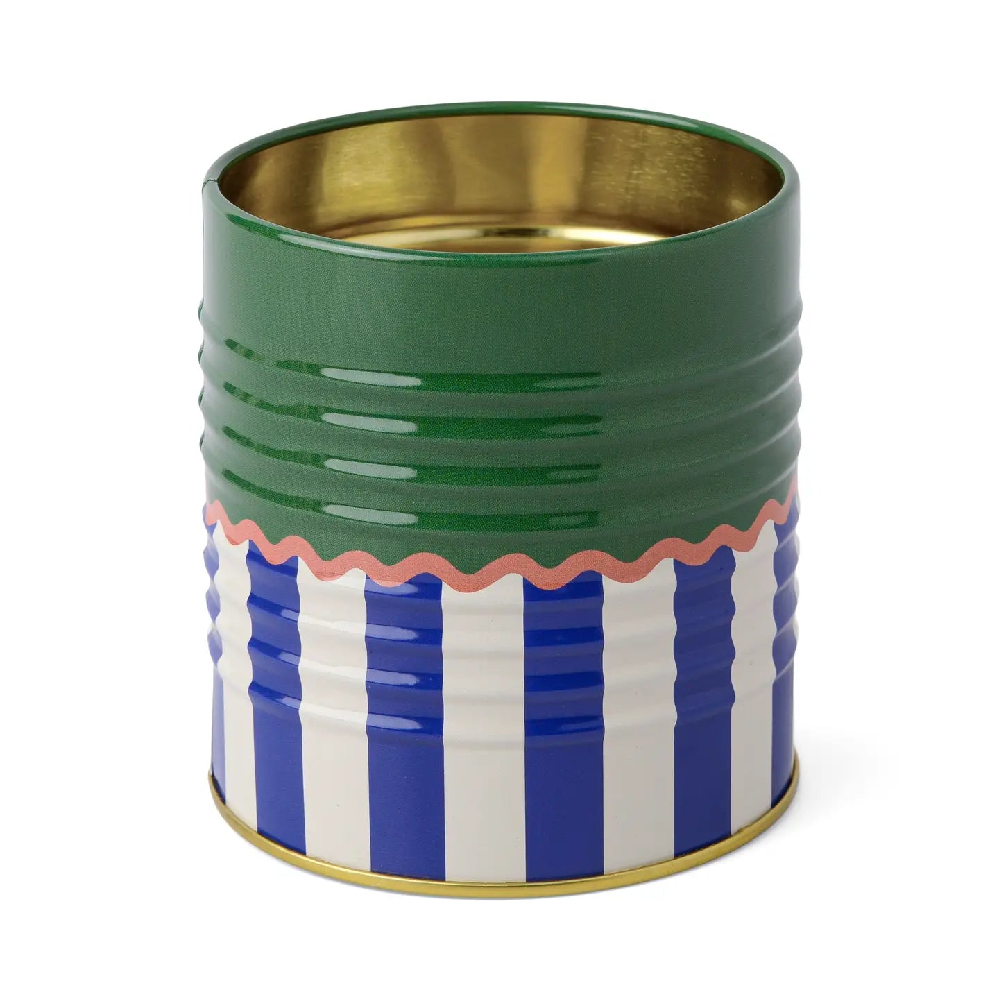 Solid Striped Storage Tin