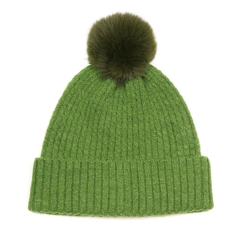 Recycled Blend Classic Green Bobble Hat