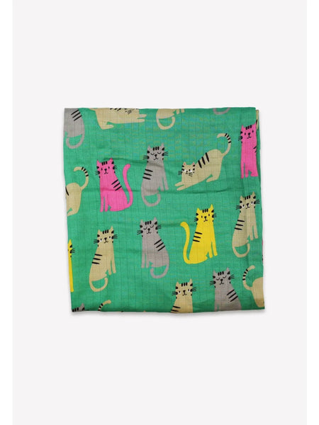 Cat Print Muslins - 2 Pack