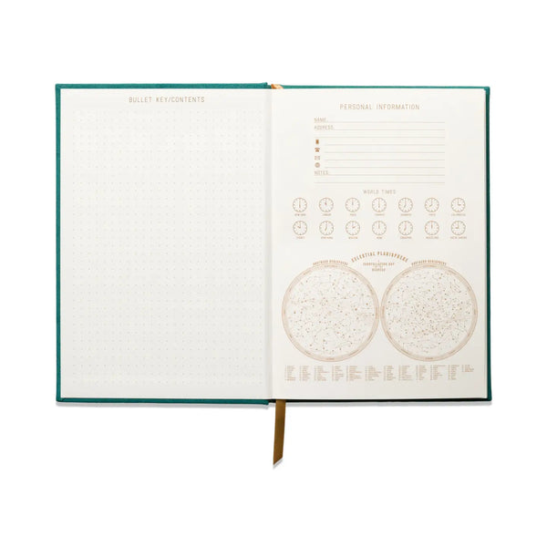 Ink Suedette Journal - Green