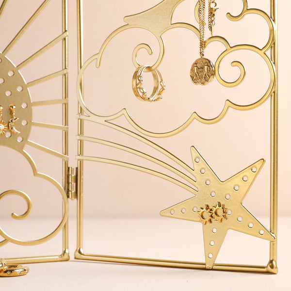 Celestial Metal Folding Jewellery Stand