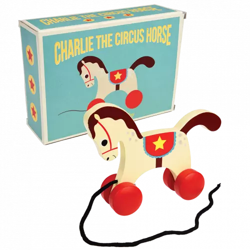 Circus Horse Wooden Pull Toy