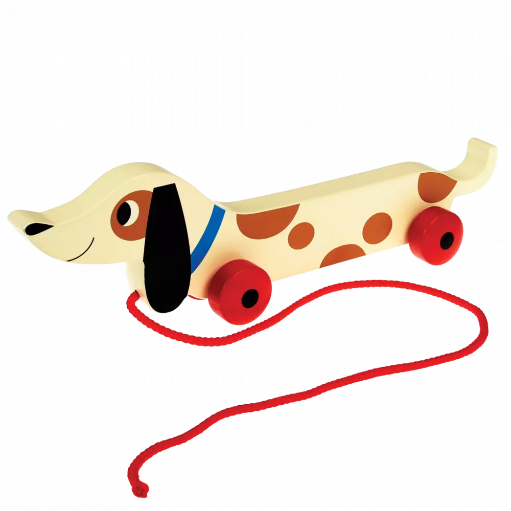 Wooden Pull Toy - Charlie the Sausage Dog
