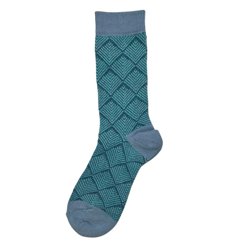 Blue Textured Sparkly Socks