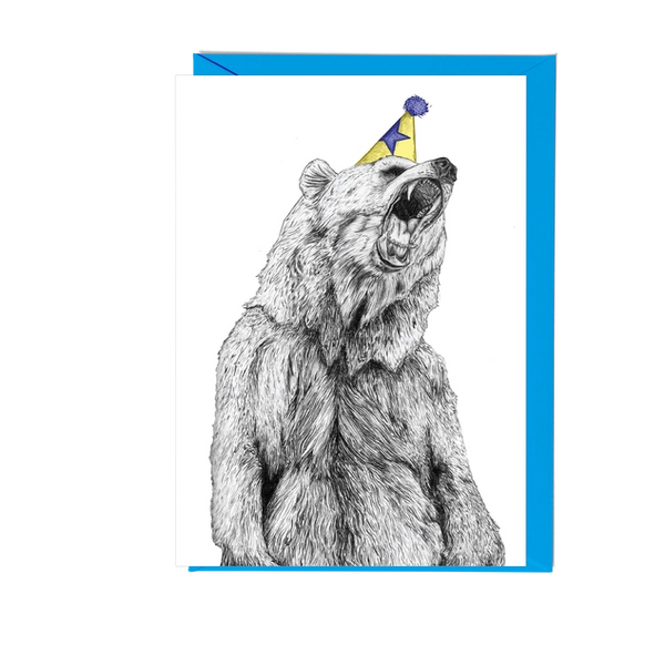 Party Bear Greetings Card