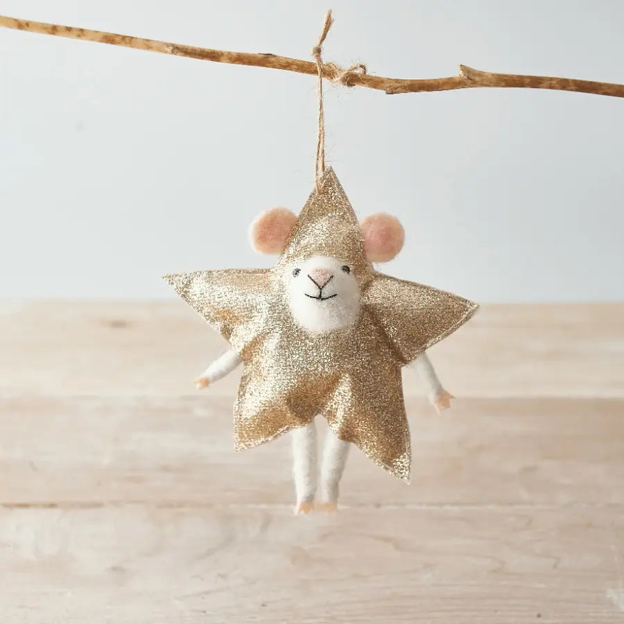 Hanging Mouse Star Decoration