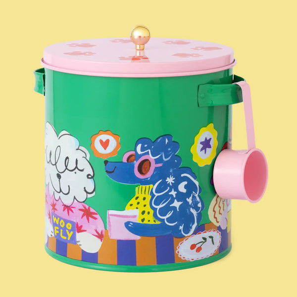 Cool Dog Club Storage Tin & Scoop