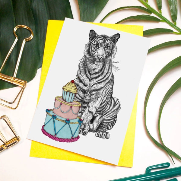 Party Tiger Greeting Card