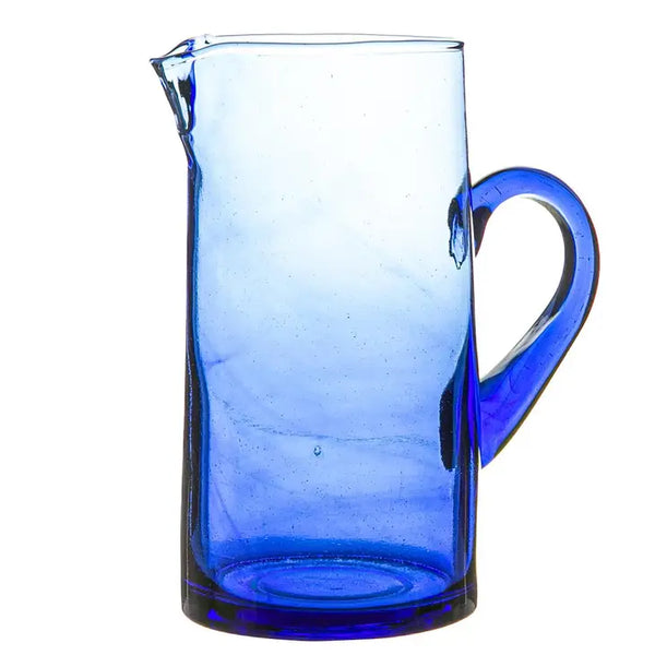 Hand Blown Glass Jug - TWO Colours!