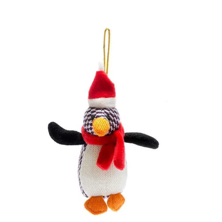 Christmas Knitted Penguin Hanging Decoration