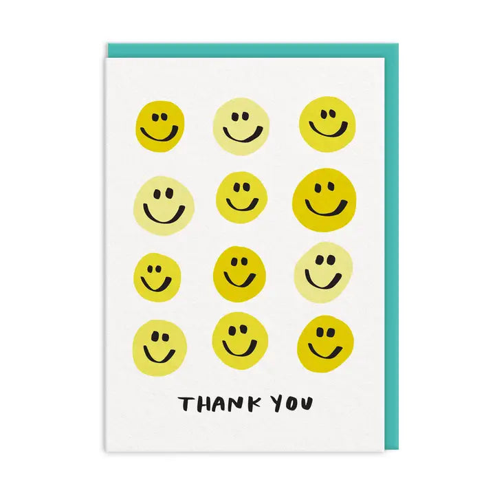 Thank You Smiley Greeting Card