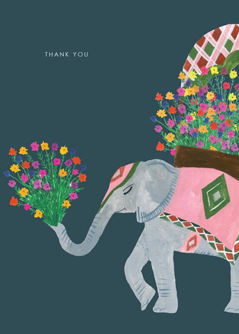 'Elephant' Thank You Greetings Card
