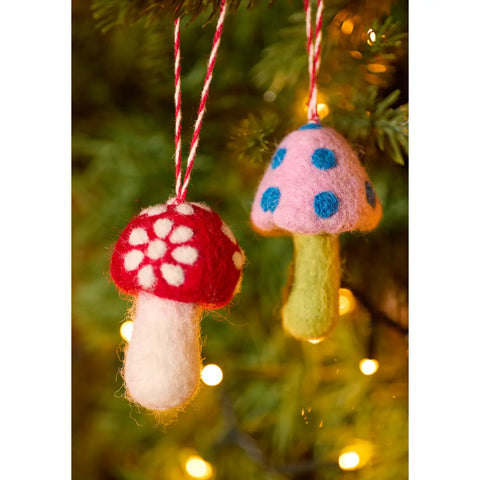 Felt Mushroom Decoration