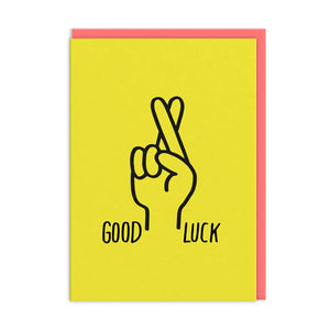 Fingers Crossed Good Luck Card