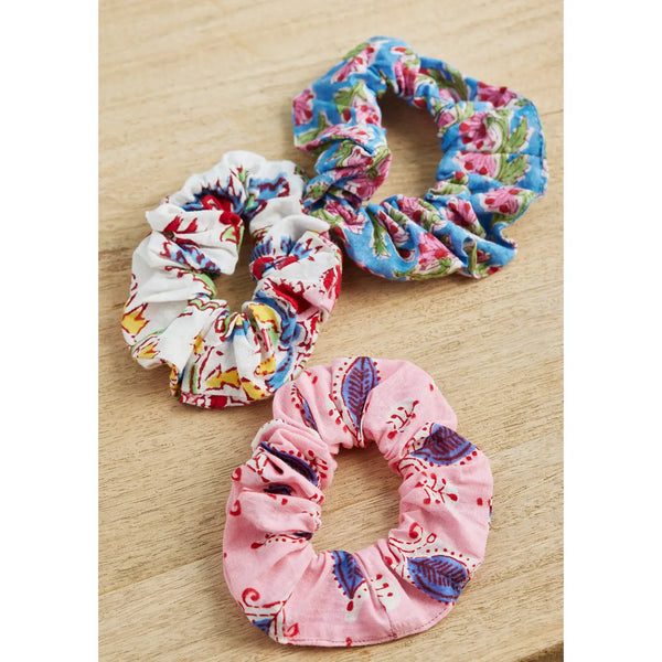 Block Print Scrunchie - Mixed Prints