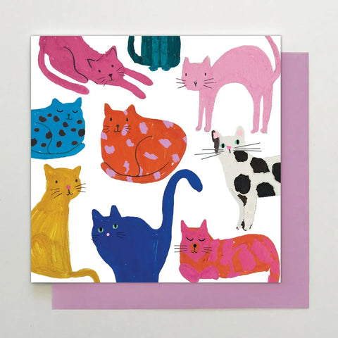 Art Cats Greeting Card