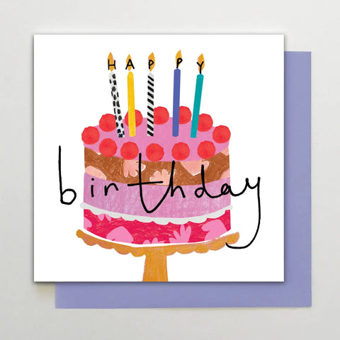 Happy Birthday Cake Greeting Card
