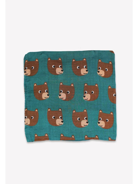 Brown Bear Print Muslins - 2 Pack