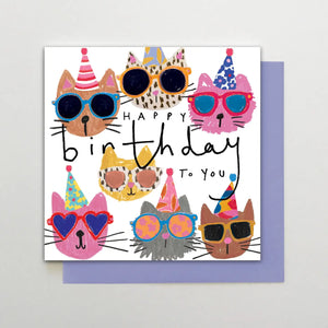 Happy Birthday To You Cats Greeting Card