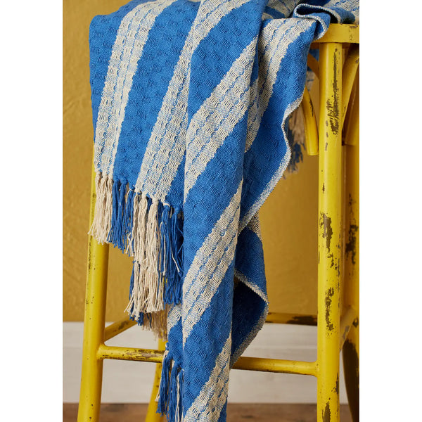 Blue Berge Stripe Throw