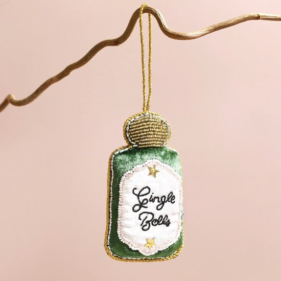 Gin-gle Bells Beaded Hanging Decoration