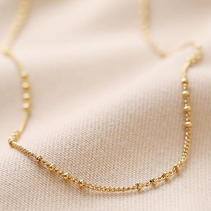 Gold Satellite Chain Necklace