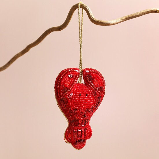 Lobster Beaded Hanging Decoration