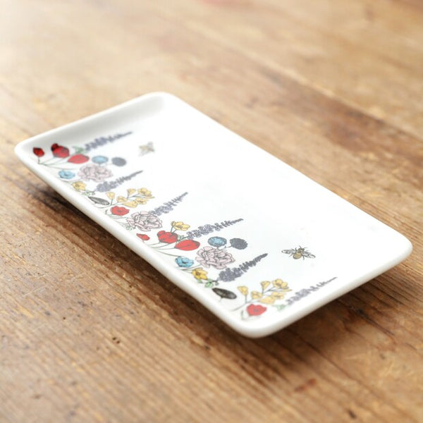 Long Wildflower Trinket Dish