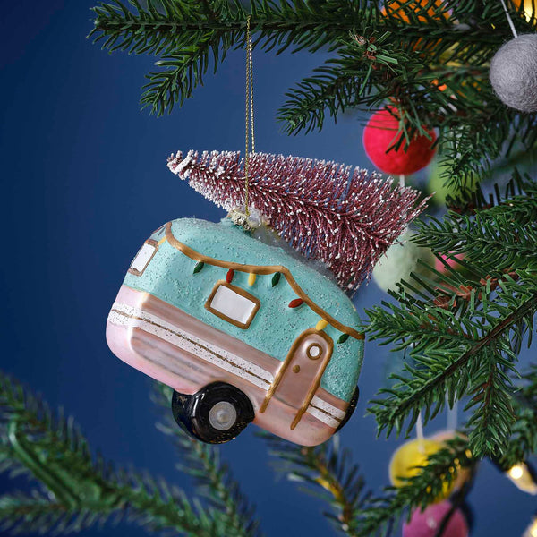 Caravan Christmas Hanging Tree Decoration