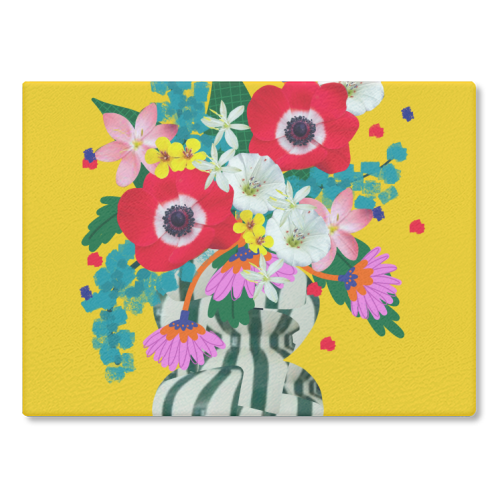 Bright Flowers - Chopping Board/Worktop Saver