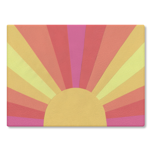 Retro Sun - Chopping Board/Worktop Saver