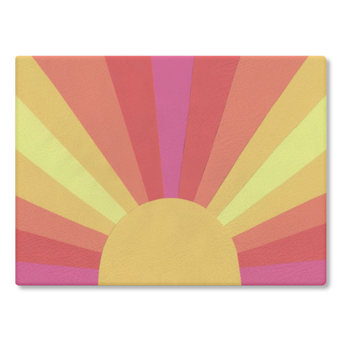 Retro Sun - Chopping Board/Worktop Saver