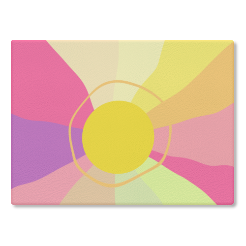 Retro Sunrise Glam - Chopping Board/Worktop Saver
