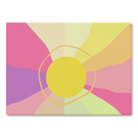 Retro Sunrise Glam - Chopping Board/Worktop Saver