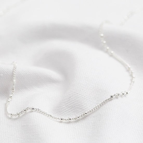 Silver Satellite Chain Necklace