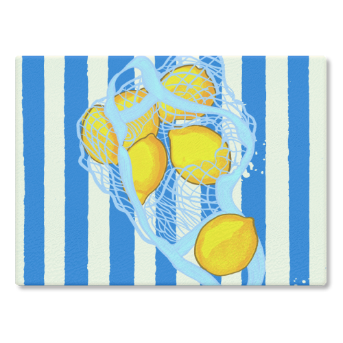 Vintage Citrus Lemons - Chopping Board/Worktop Saver