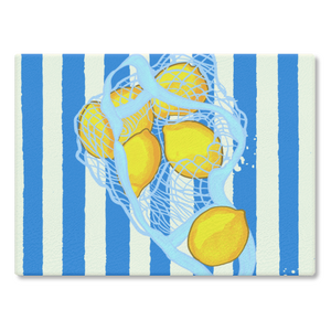 Vintage Citrus Lemons - Chopping Board/Worktop Saver