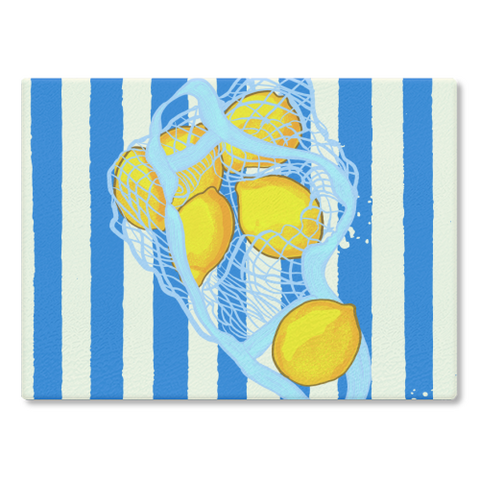 Vintage Citrus Lemons - Chopping Board/Worktop Saver