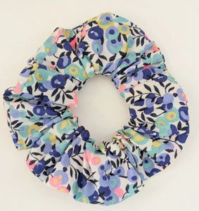 Liberty London Fabric Hair Scrunchie - Spring Collection - Wiltshire Neon