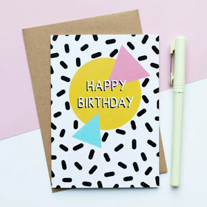 Confetti Happy Birthday Greeting Card