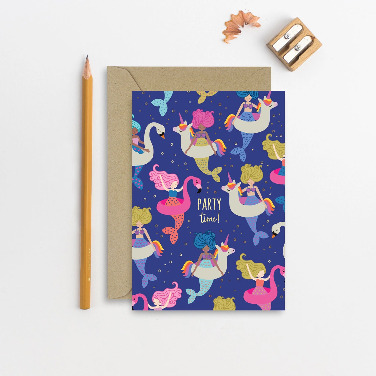 Party Mermaids Kid's Birthday Card | Children's Birthday