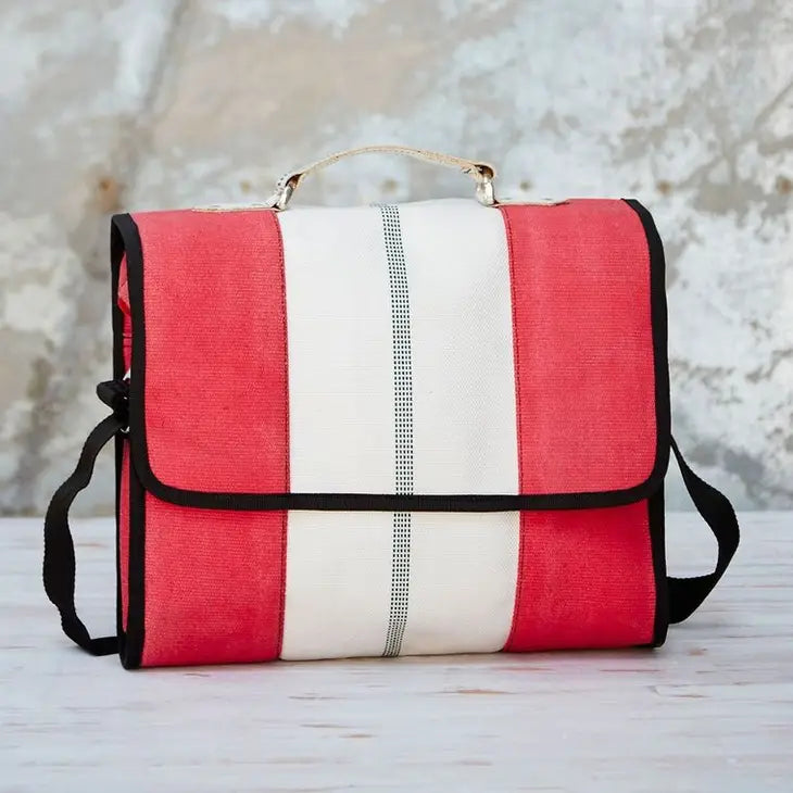 TWO LEFT! NOW HALF PRICE!! Recycled Fire Hose Messenger Bag - Crossbody Bag - Unisex