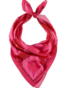 Pink & Red Satin Scarf
