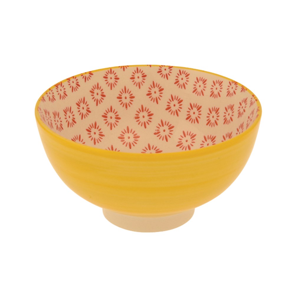 ONE LEFT! WERE £6.95 - NOW £4.20 - Yellow Ceramic Bowl