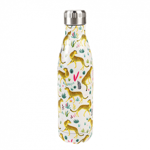 TWO LEFT! - NOW £10.50 from £19.95 - Large Cheetah Stainless Steel Bottle (500ml)