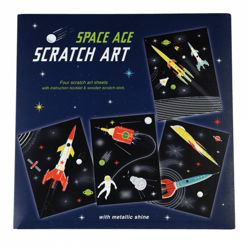 Space Age Scratch Art