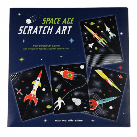 Space Age Scratch Art