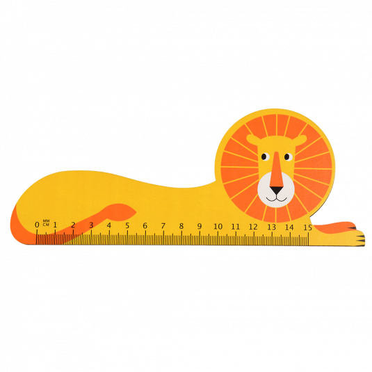 ONE LEFT!! WERE £3.95! NOW £1.95! - Lion Wooden Ruler